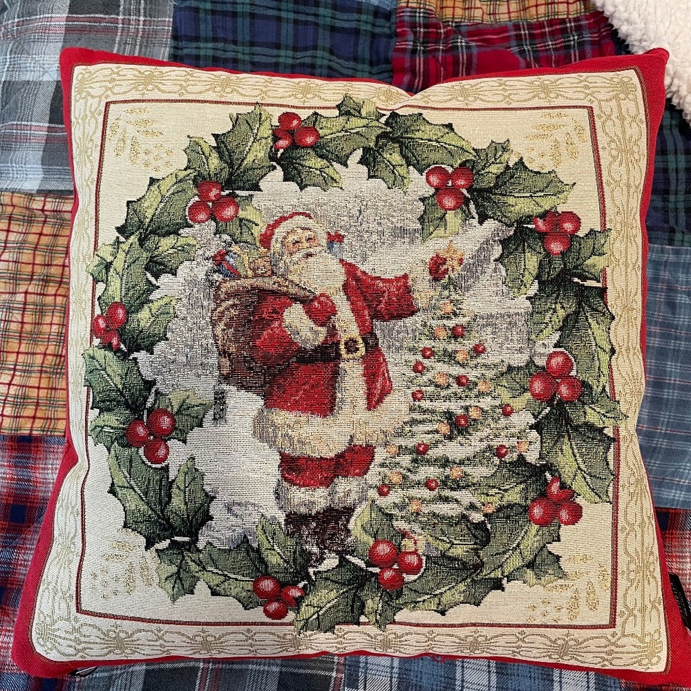 Christmas old style pillow decoration